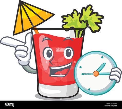 With clock bloody mary character cartoon Stock Vector Image & Art - Alamy