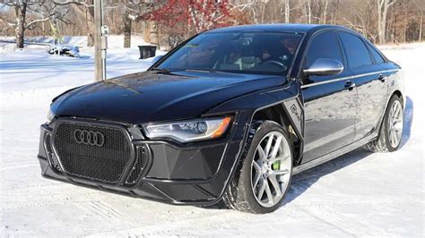 Daily Driven Audi S6 Gets Custom Tubular Front End For Ice Racing