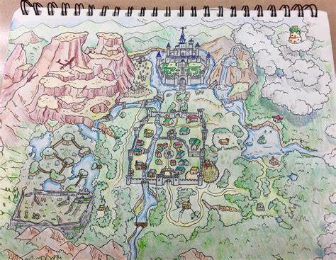 These are a ton of fun to make, so I drew the map from Minish Cap : zelda