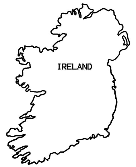 Ireland Map Simple - ClipArt Best