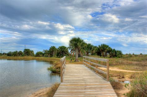 Bridge across the creek at Galveston Island State Park image - Free stock photo - Public Domain ...