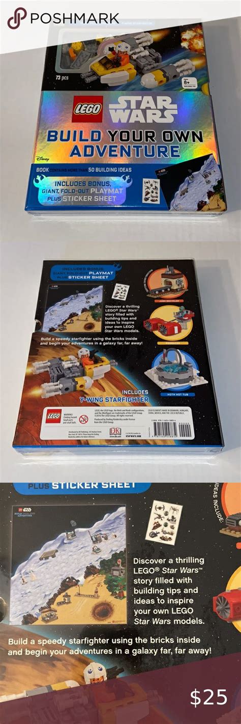 Disney Lego Star Wars Build Your Own Adventure Idea Book and 73 Piece Le… in 2022 | Lego disney ...