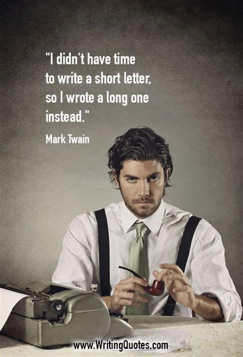 Mark Twain Quotes - Short Letter