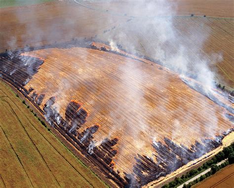 Burning Stubble In Field Photograph by David Parker/science Photo Library - Fine Art America