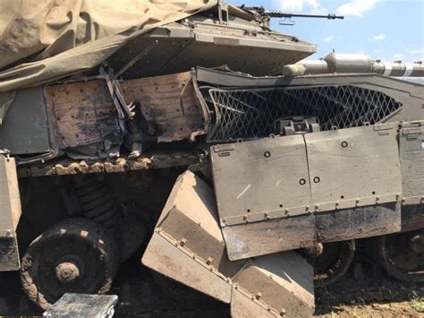 Below The Turret Ring: Merkava 4 damaged during training