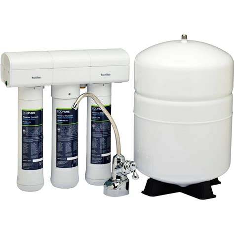 EcoPure Reverse Osmosis Under Sink Water Filtration System (ECOP30) | NSF Certified | Bottled ...