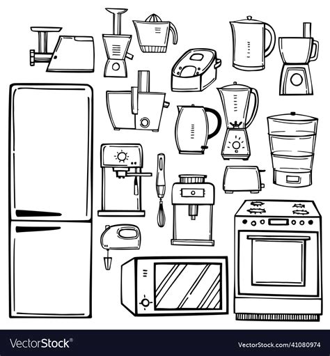 Share 83+ kitchen set sketch super hot - seven.edu.vn