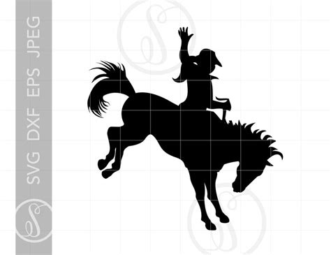 Cowgirl SVG Download Vector Cowgirl Clipart Cowgirl | Etsy