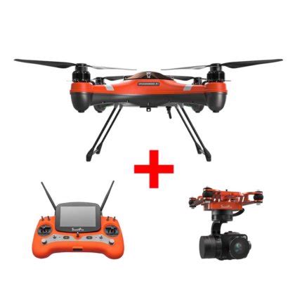 Swellpro Splash Drone 3 Waterproof UAV Drone + 3 Axis Brushless Gimbal ...