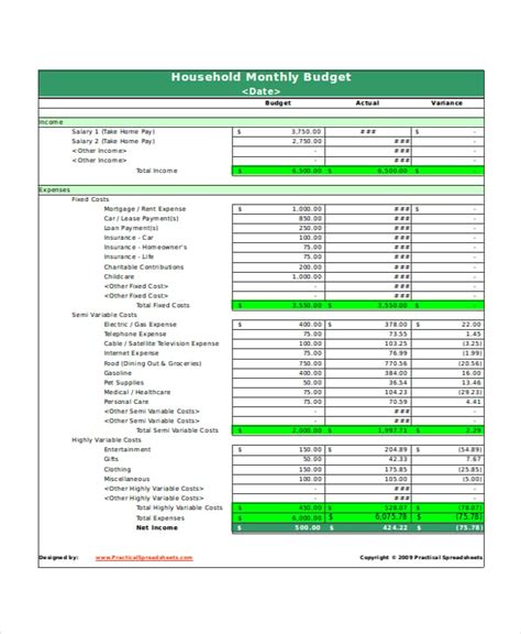 30+ Excel Monthly Budget Templates - Word, Excel, Pages | Free & Premium Templates