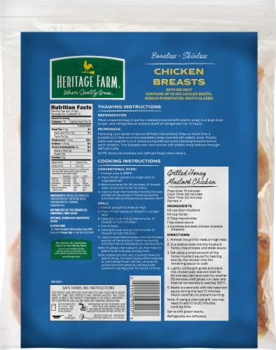 Heritage Farm Frozen Raw Boneless Skinless Chicken Breast, 48 oz - Kroger