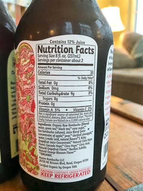 Humm Kombucha Nutrition Facts | Besto Blog