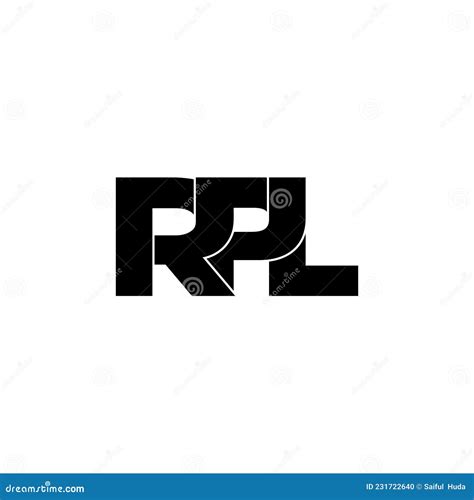 Letter RPL Simple Monogram Logo Icon Design. Stock Vector - Illustration of logotype, market ...