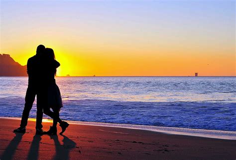 Couple, beach, sunset, HD wallpaper | Peakpx