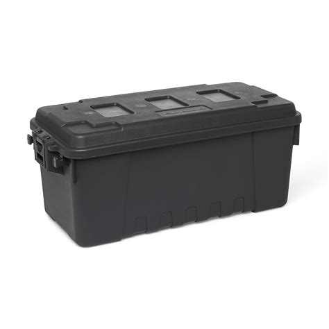 Plano Sportsman's Trunk, Charcoal, 68-Quart Lockable Plastic Storage ...