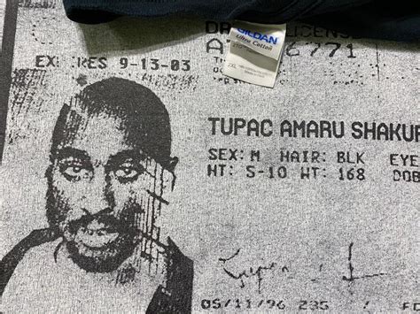 Vtg TUPAC SHAKUR Cuba Driver License Tshirt Xxlarge Size - Etsy