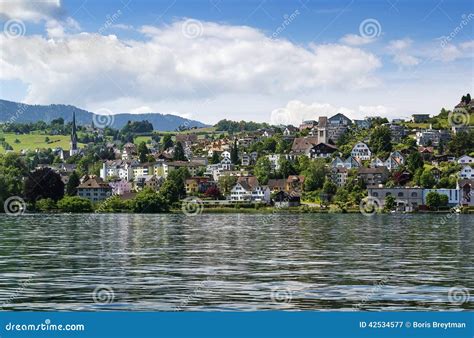 Zurich lake, Switzerland stock image. Image of shore - 42534577