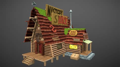 Gravity Falls Mystery Shack - 3D model by Krissy Harling (@kharling ...