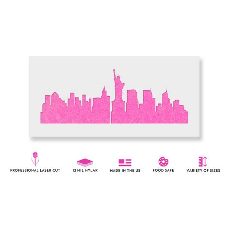 New York City Skyline Stencil