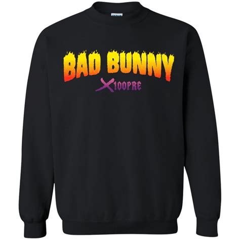 Bad Bunny X100Pre Tour Merch Sweatshirt | Tour merch, Sweatshirts, Merch