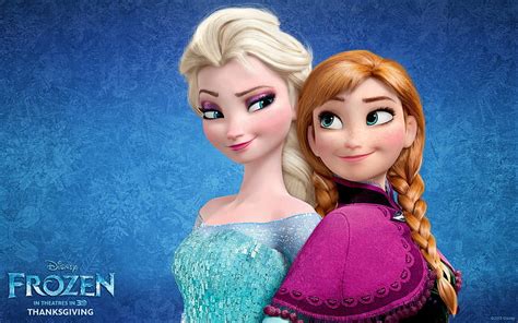 HD wallpaper: Disney Frozen Anna and Elsa, cartoon, sisters, Princess, Snow Queen | Wallpaper Flare