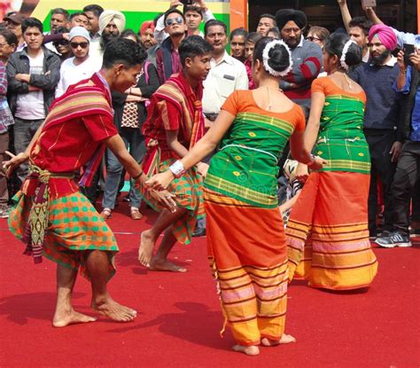 Folk Dance of Assam, India editorial stock photo. Image of knowledge ...