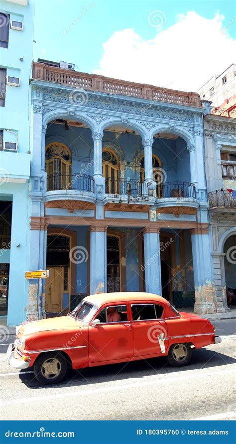 1950s Car Havana Cuba Architecture Editorial Image - Image of street, house: 180395760