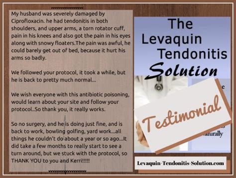 The Levaquin Tendonitis Solution Ebook