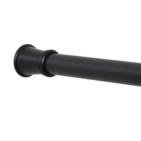 Zenna Home 26 to 76-Inch Adjustable Tension Shower Rod, Black - Walmart.com - Walmart.com