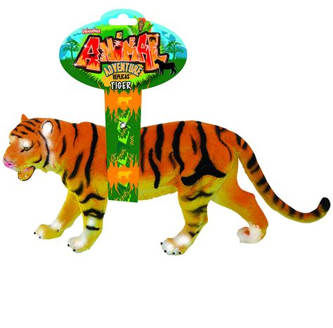 Tiger Toy Animal Adventure Replica Figure by Deluxebase. These large sized tiger animal figures ...