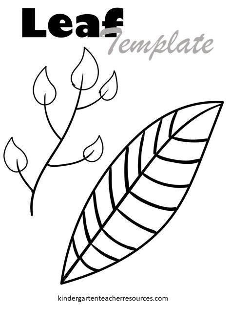 FREE Printable Leaf Template | Many designs are available
