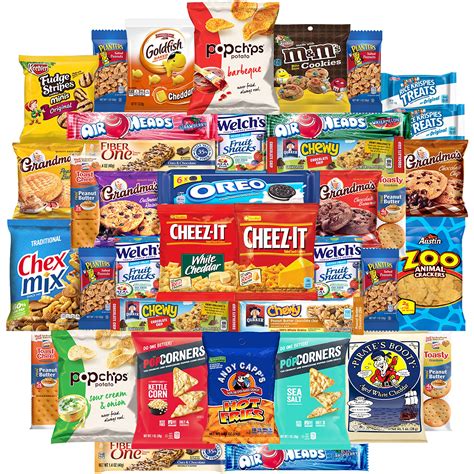 Cookies Chips & Candies Snacks Variety Pack Bulk Sampler Assortment (Care Package 40 Count) | Amazon