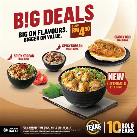 Texas Chicken Menu Malaysia & Updated Prices 2024