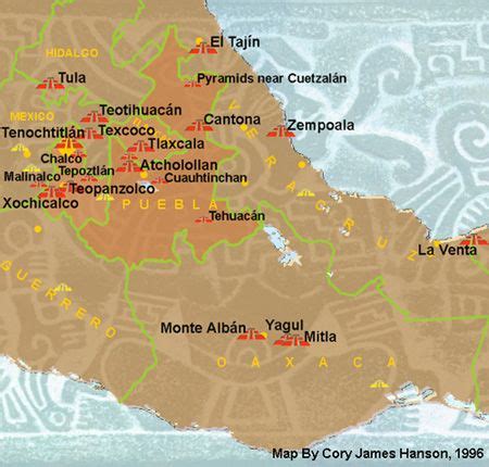 Tenochtitlan Map | Map, Tepoztlan, Tenochtitlán