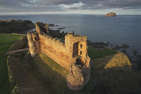 Topofly: Arbroath Abbey and Tantallon Castle by Kite