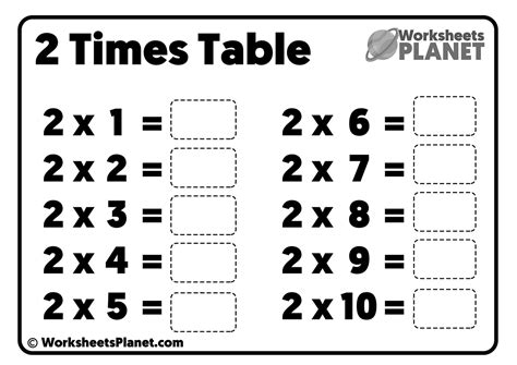 Free simple times tables worksheet, Download Free simple times tables worksheet png images, Free ...