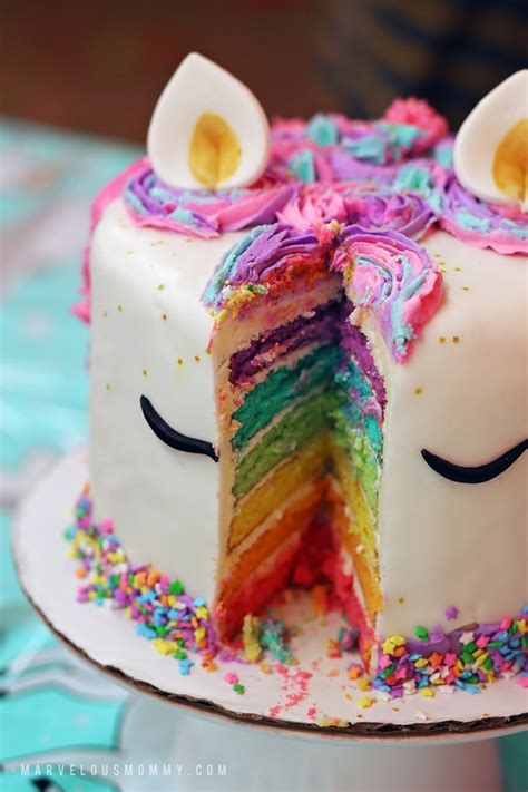 DIY Rainbow Unicorn Cake – Haley’s 6th Birthday Party – Marvelous Mommy