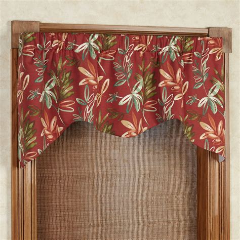 Manilla Tropical Indoor Outdoor Shaped Window Valance