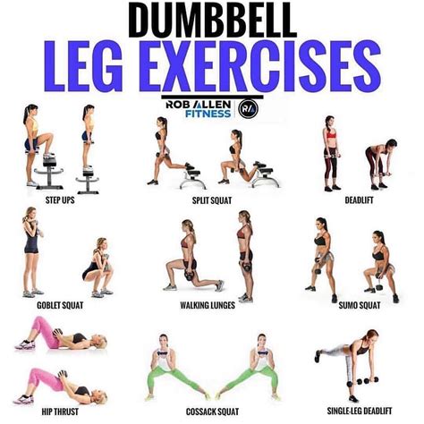 Bolafit on Instagram: “🔥Dumbbell Leg Exercises🔥 . . Tag someone who loves to train legs 😉 . Here ...