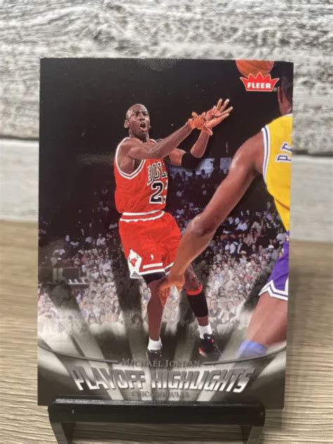 2007-08 FLEER MICHAEL JORDAN #PH4 Playoff Highlights Chicago Bulls ...