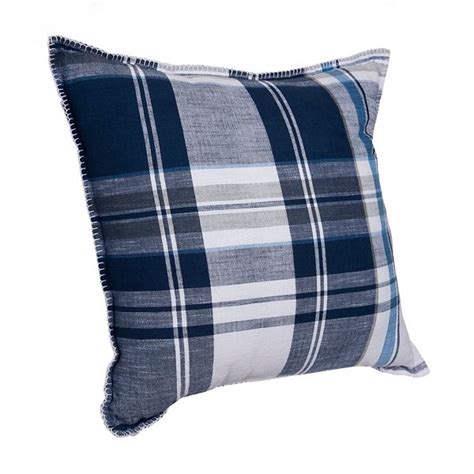 Blue Natural Plaid Mavis Whipstitch Pillow from Kirkland's in 2020 | Blue plaid pillows, Pillows ...