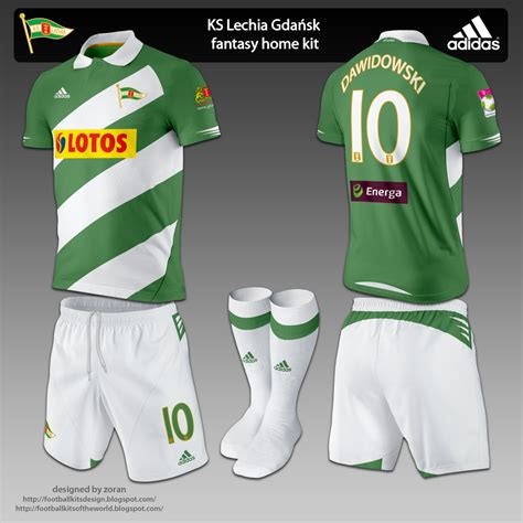 football kits design: KS Lechia Gdańsk fantasy kits