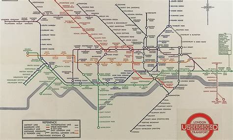 Rare 1933 print of London Tube map is set to fetch £45,000 | Daily Mail Online