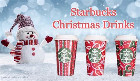 Most Popular Starbucks Christmas Drinks Menu 2023