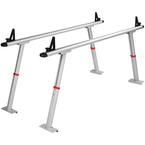 VEVOR Truck Rack, 800 lbs Capacity, 19-34in Adjustable Height, Aluminum ...