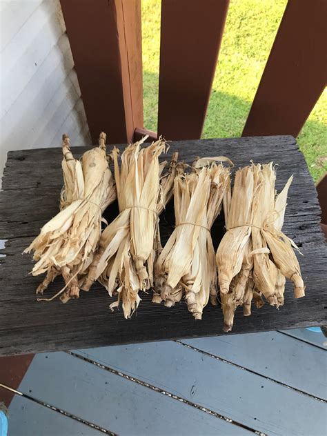 4 Dried Corn Husk Bundles | Etsy