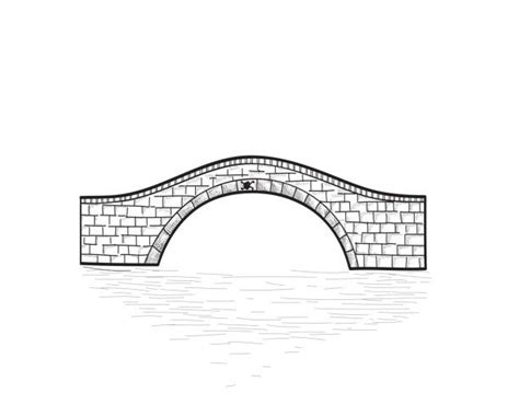 Best Drawing Of Small Bridge Illustrations, Royalty-Free Vector ...