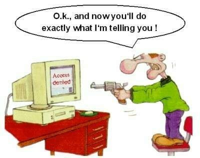 Computer cartoon - funny jokes