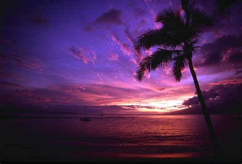 Maui sunset. ahhhh, honeymoon... | Purple sunset, Beautiful world, Amazing photography