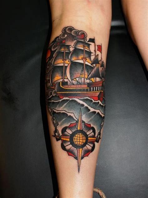 25 Amazing Masterful Pirate Tattoos - Meanings (Ship, Face, City, Skull ...